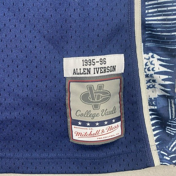 Allen Iverson Georgetown Hoyas 1995-96 Mitchell & Ness Authentic Swingman Jersey - Picture 3 of 9